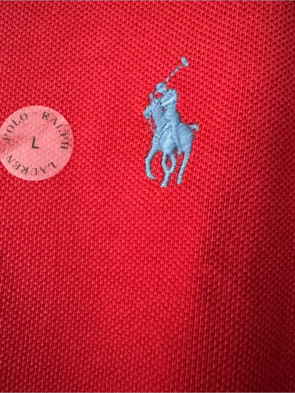 NWT Polo Ralph Lauren Custom Slim Fit Red Polo Shirt L